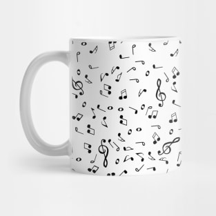 Sheet Music Notes Pattern Mug